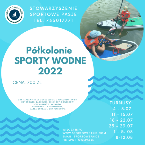 Kopia Kopia Półkolonie – SPORTY WODNE 2022